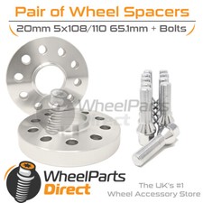 Wheel Spacers (2) & Bolts 20mm