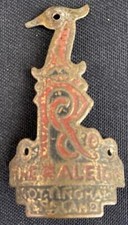 RALEIGH NOTTINGHAM HEAD TUBE BADGE CHOPPER GRIFTER BICYCLE FRAME EMBLEM PLATE