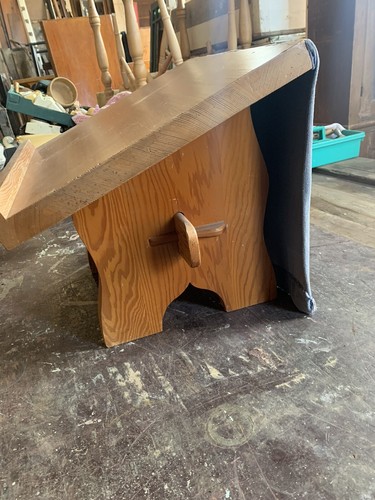 Antique church prayer stand - antique,