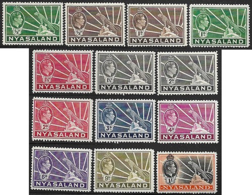 Nyasaland 1938 part - , set