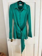 Rat And Boa Green Mini Shirt
