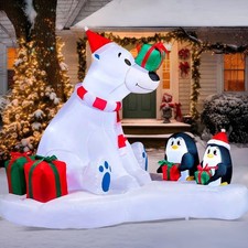 NEW 6' FT Long Polar Bear &