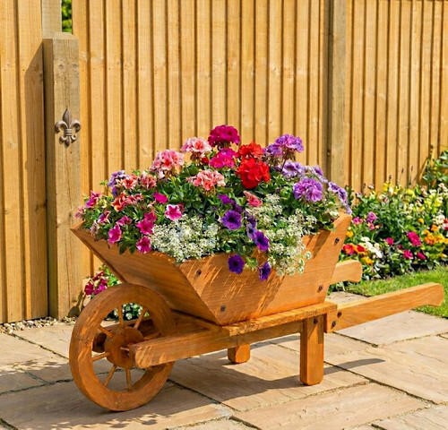 Garden wheelbarrow planter - garden,