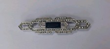 VINTAGE ART DECO 1930S STYLE SILVER BROOCH/HAT PIN WOMENS 