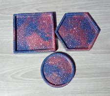 Handmade Resin Pink And Blue
