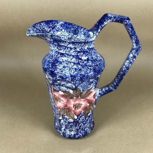 Large blue floral porcelain - large,