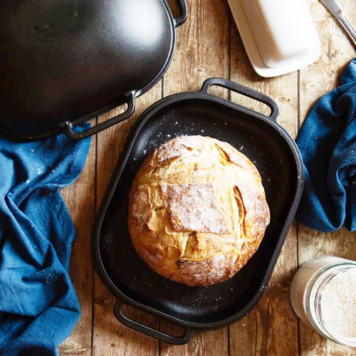 Oval cast iron bread - iron,