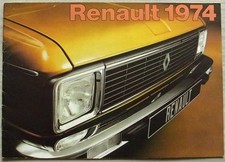 RENAULT RANGE UK Car Sales Brochure For 1974  5TL 6TL 12TS 15TL 15TS 17TL 17TS +