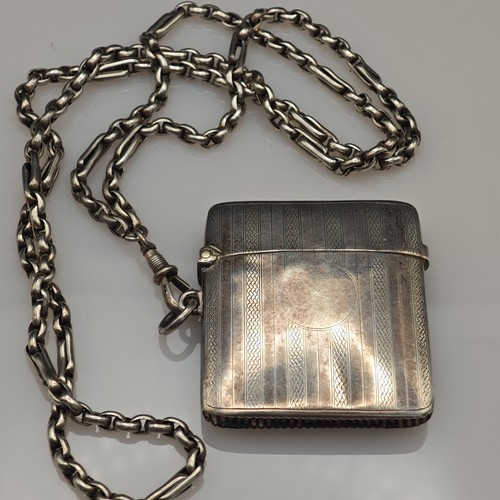 Antique sterling silver vesta - antique,