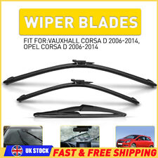 Replacement For Vauxhall Corsa 1.6 VXR Front + Rear Wiper Blade Set Kit UK STOCK