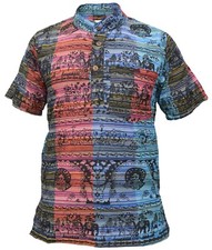 Mens grandad collar short - mens,