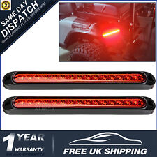 10" LED Trailer Brake Tail Light Bar Red Signal Lights ATV Van E4 Waterproof x2.
