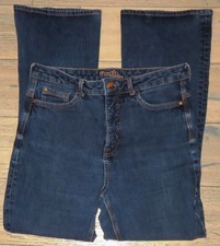 ✿Ladies MARKS&SPENCER indigo mix stretch magic slim flare denim jeans  size 14R✿