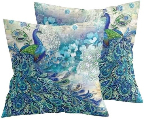 Pack peacock cushion - 2,