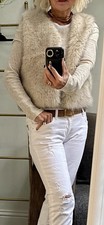 Faux Fur Gilet Brown/Cream