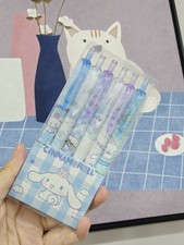 Pack of 6 black Gel pens Sanrio Character pens Cinnamoroll cute pens black