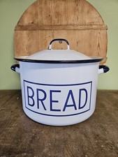 A Vintage Large Enamel Bread