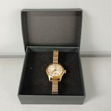 Vintage Collectable Kered Ladies Watch Gold Tone Metal Working Expandable -CP 