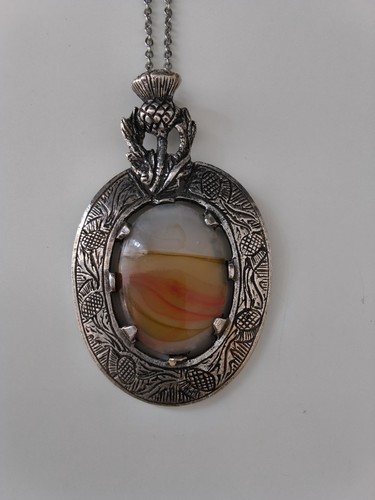 Vintage pewter miracle - miracle, pendant