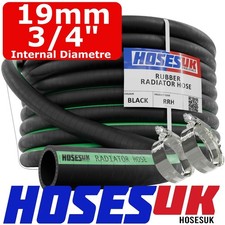 19mm  Heater & Coolant Hose Rubber Pipe + Hose Clips | HosesUK (3/4")