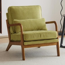 Corduroy Lounge Armchair with