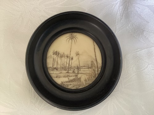 Vintage miniature hand - miniature, painted