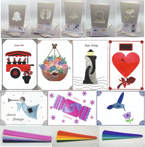 Iris folding card packs and - folding,