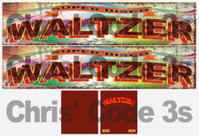 Code 3 Adhesive Trailer Decal - Waltzer Ride livery 1/50 1/64 1/76 1/87 1/148 