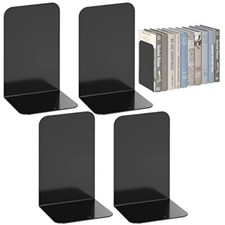 VFINE Bookends, Metal Black
