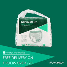 Novamed Adult Nappies, Pull up Pants, Incontinence Pants-14 per pack;Size:M/L/XL