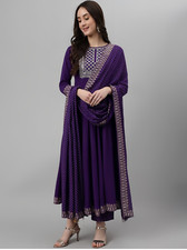 Embroidered Anarkali Suit with