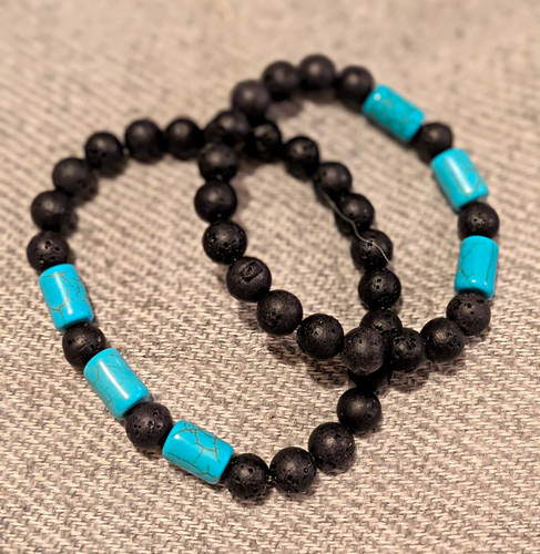 Turquoise lava stone - turquoise,