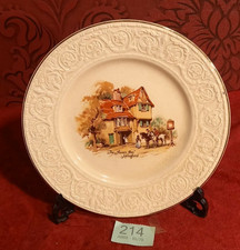 Crown Devon Coaching Days The Swan Inn Hereford England transferware plate 9"