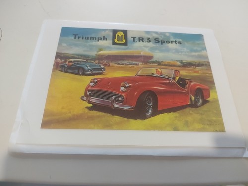Triumph tr3 blank card - blank, card.