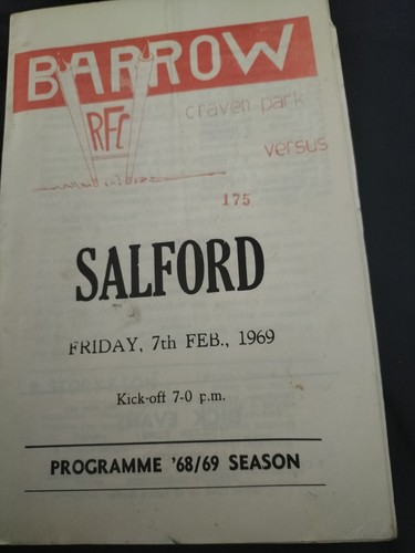 Barrow salford 7th february - salford,