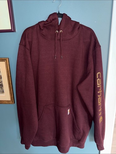 Carhartt men burgundy hooded - carhartt, men's