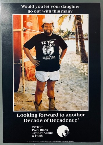 Top vintage 1979 poster - zz,