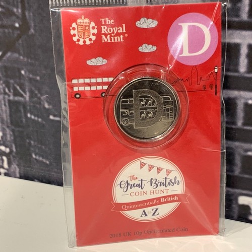 2018 10p alphabet letter coin - 10p,