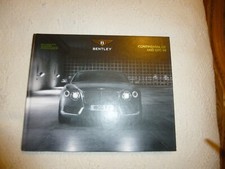 BENTLEY CONTINENTAL GT AND GTC V8 LARGE HARDBACK SALES BROCHURE 2013