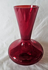 Scandinavian red glass vase