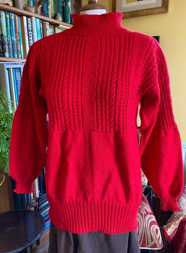 Artisan knit longline guernsey - knit,