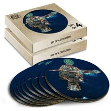 8 x Boxed Round Coasters -