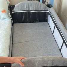 Foldable Children's Bed Movable  Portable Baby Bed Home Bedroom Splicing Big Bed