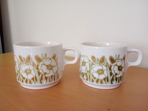 Hornsea fleur cups - 2x,