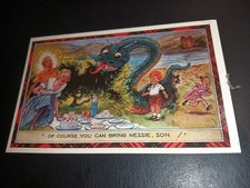 Comic, Nessie & Urquhart Castle LOCH NESS MONSTER, Family Picnic Laid Out