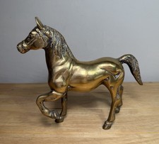 Vintage Brass Prancing Horse