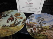 DANBURY MINT THELWELL,S PONIES RIDING SCHOOL  & RODEO UNBOXED 1 HAS CERT