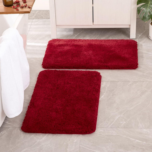 Blush bathroom rugs - bathroom, 2