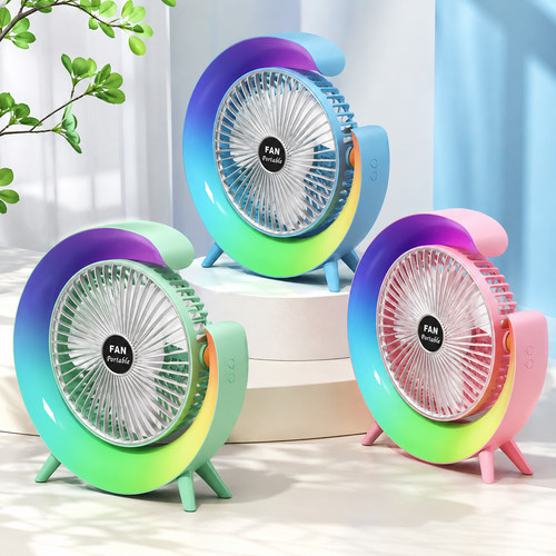 Fan led desk portable usb - portable,