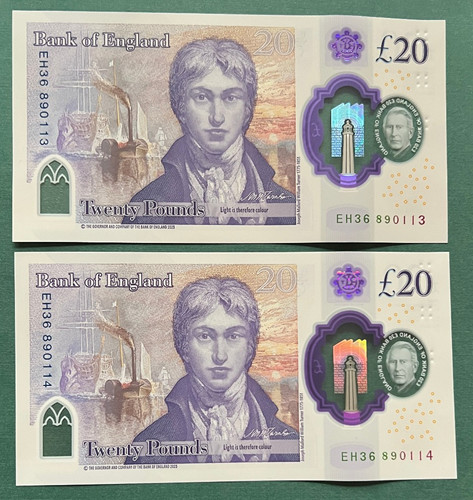 Pound banknotes - 2x,